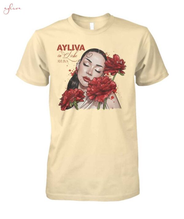 ayliva-in-liebe-tour-t-shirt-asthetisches-grafik-shirt-fur-fans.jpg Ayliva 'In Liebe Tour' T-Shirt | Ästhetisches Fan-Merch mit Blumen-Grafik