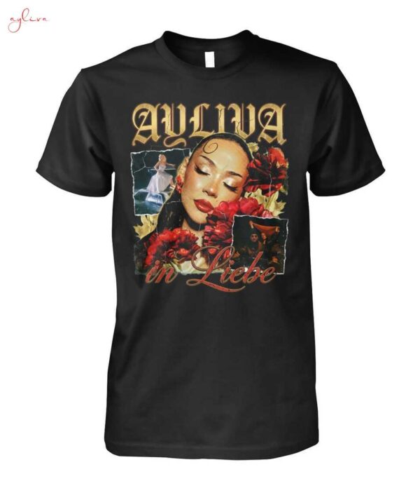 ayliva-t-shirt-im-vintage-collage-stil-in-liebe-tour-fan-merch-konzert-outfit.jpg Ayliva In Liebe Tour T-Shirt | Vintage Collage Fan-Merch & Konzert Outfit